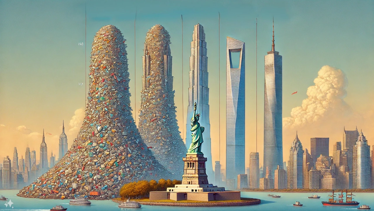 Porovnání výškových budov s množstvím přijatého odpadu za dobu provozu ZDROJ Porovnání výškových budov s množstvím přijatého odpadu za dobu provozu ZDROJ